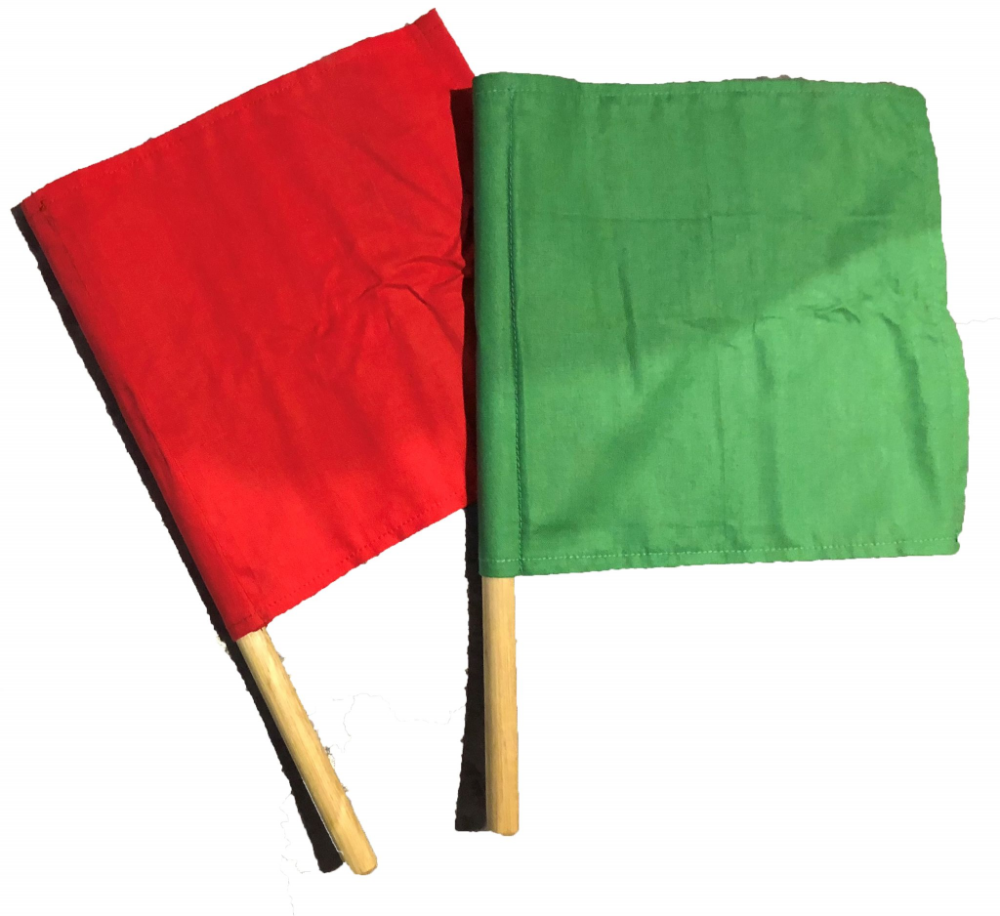 PAIR OF JUNIOR GUARD FLAGS